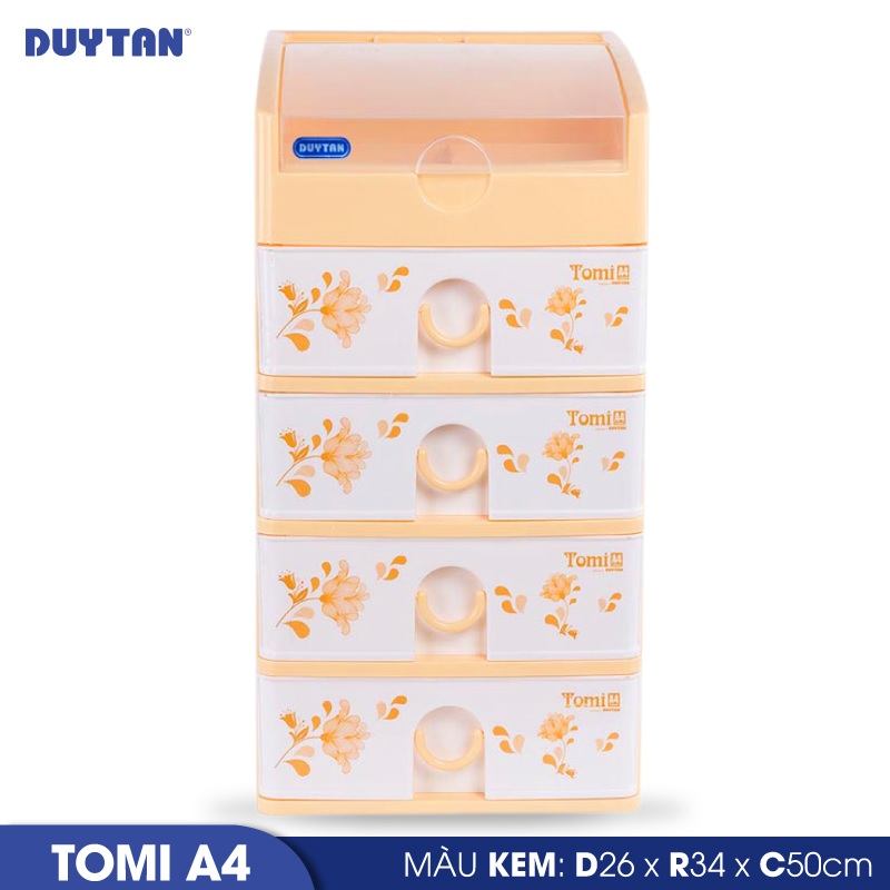 Tủ nhựa Duy Tân Tomi A4 5 ngăn - 52206 - Giao màu ngẫu nhiên - Hàng chính hãng