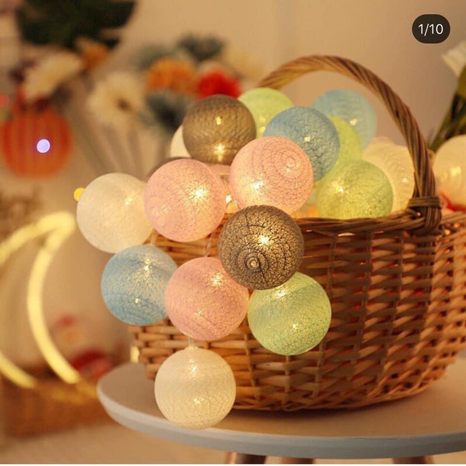 Dây Đèn LED 20 Bóng Hình Cầu Trang Trí Tiệc