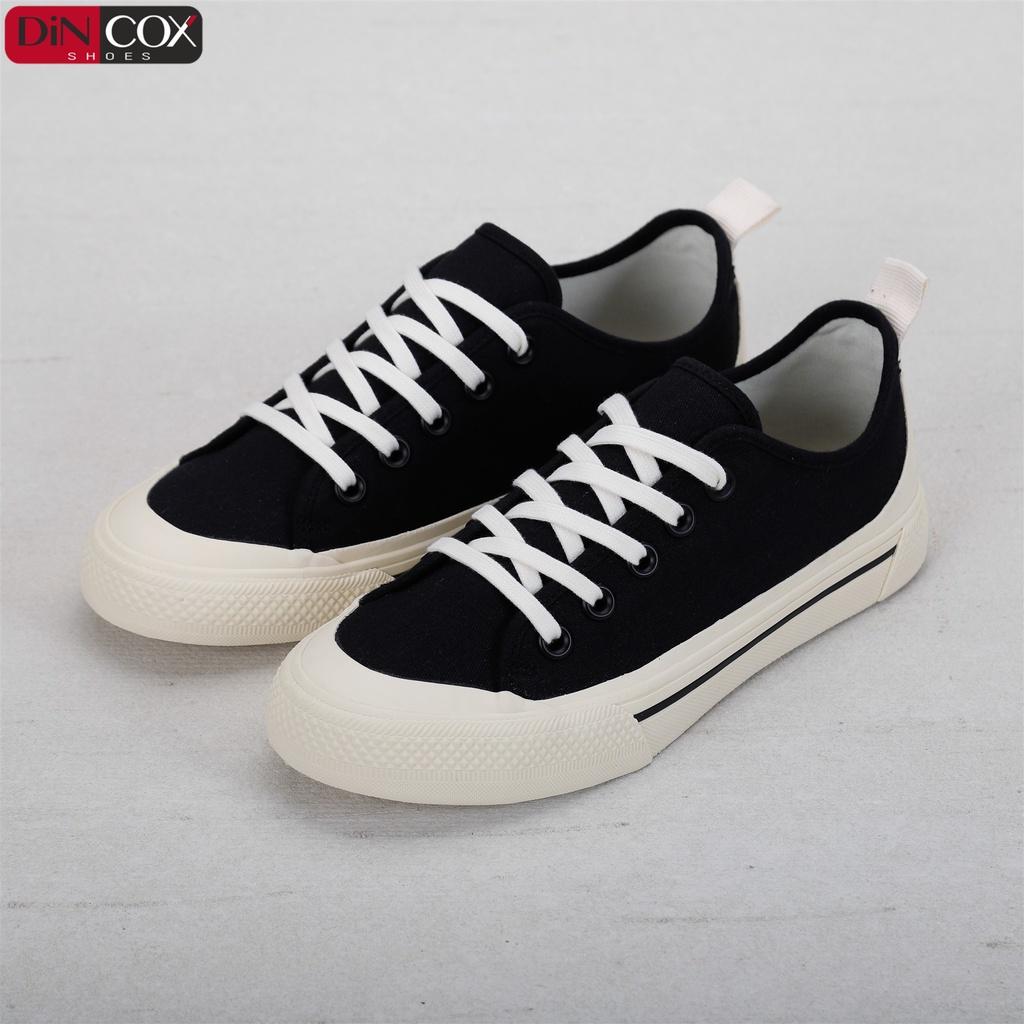 Giày Sneaker Vải Nữ DINCOX C20 Nữ Tính Sang Trọng Black