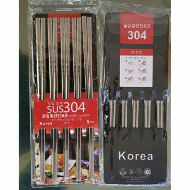 Đũa inox 304 cao cấp Hàn Quốc siêu bền