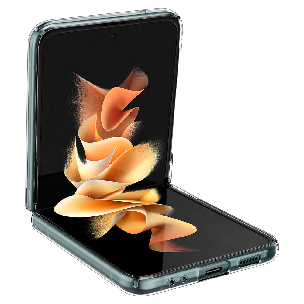Ốp lưng Spigen Airskin Clear cho Samsung Galaxy Z Flip 3 - Thiết kế trong suốt, chống sốc, viền camera cao - Hàng chính hãng