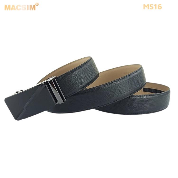 Thắt lưng nam -Dây nịt nam da thật cao cấp nhãn hiệu Macsim MS16