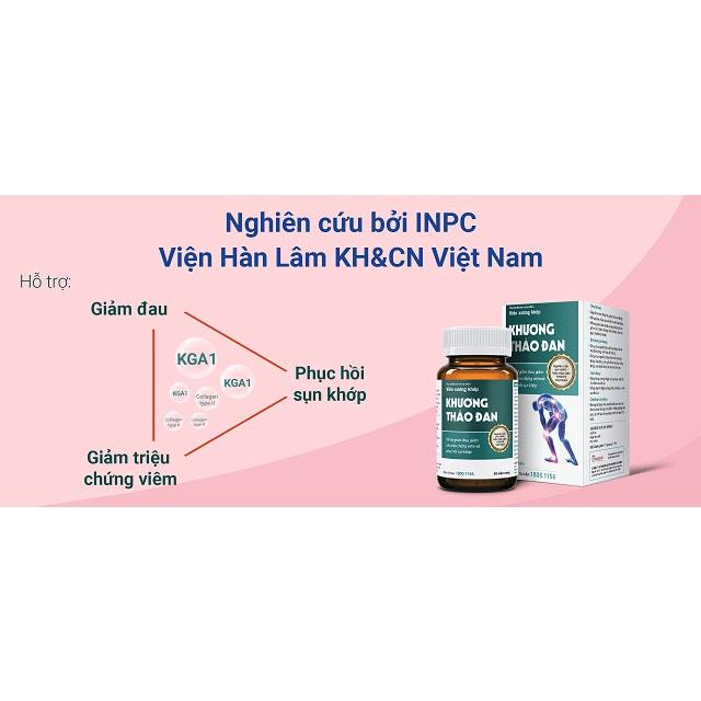 (NGUYÊN TEM TÍCH ĐIỂM) VIÊN XƯƠNG KHỚP KHƯƠNG THẢO ĐAN - HỖ TRỢ GIẢM ĐAU XƯƠNG KHỚP VÀ PHỤC HỒI SỤN KHỚP