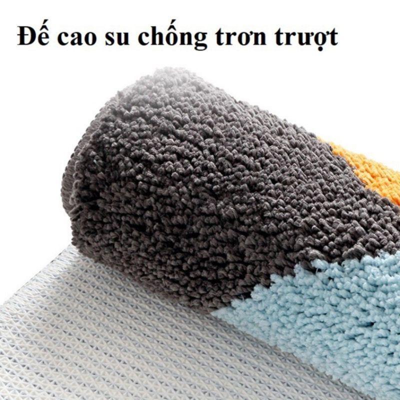 thảm lau chân lông cừu chống trượt thấm hút tốt, trang trí nhà cửa, thảm chùi chân