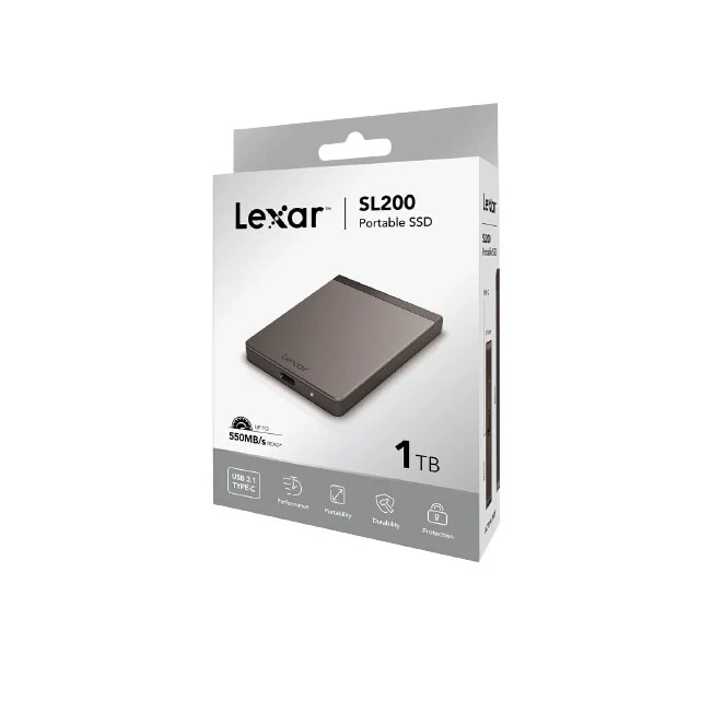 Ổ cứng di động Lexar Portable SSD 1TB - Hàng Chính Hãng