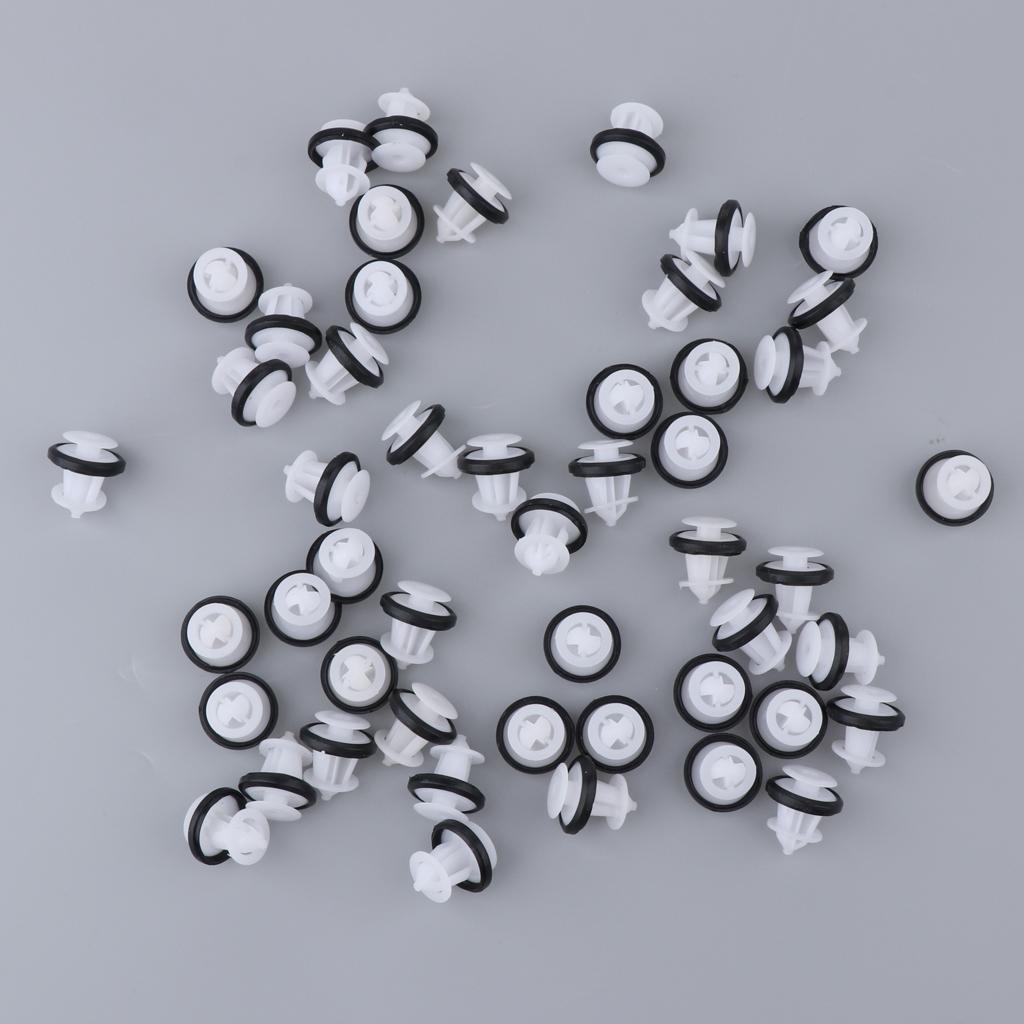 50 Pieces Car Door Rivets Bumper Trim Panel Retainer Clip