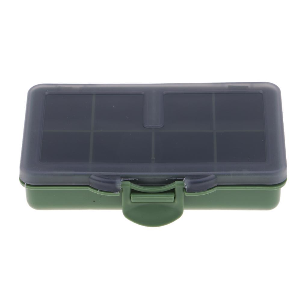 2 Pieces Carp Coarse Fishing Tackle Box Bit Complete Box System for Hooks Swivels Beads Spinners Tackle