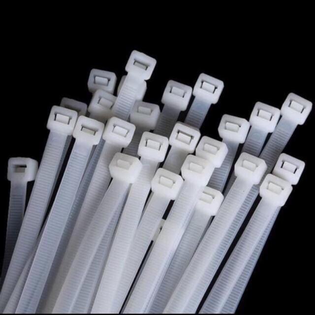 Dây rút nhựa màu trắng size nhỏ và 1 bịch 80 sợi