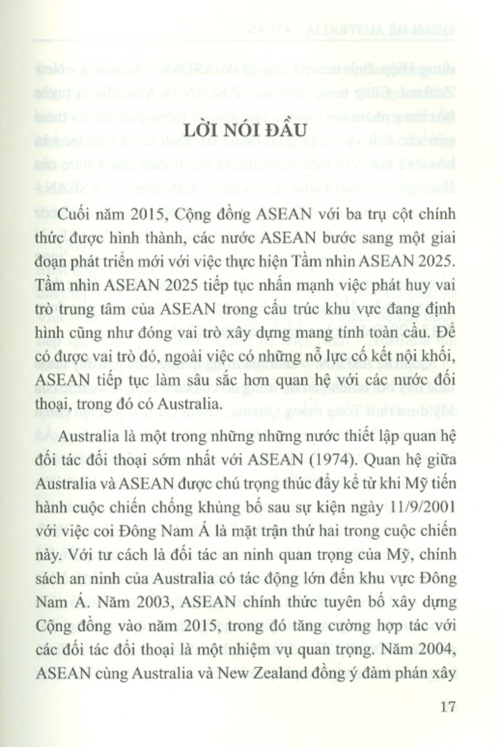 Quan Hệ Australia - Asean - Hai Thập Niên Đầu Thế Kỷ XXI