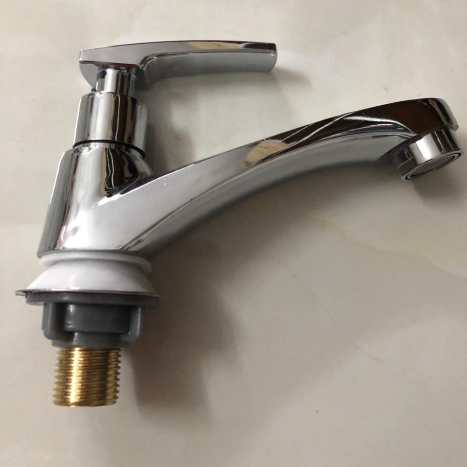 Vòi Rửa Mặt Lavabo Lạnh Đồng Thau Bóng Cao Cấp