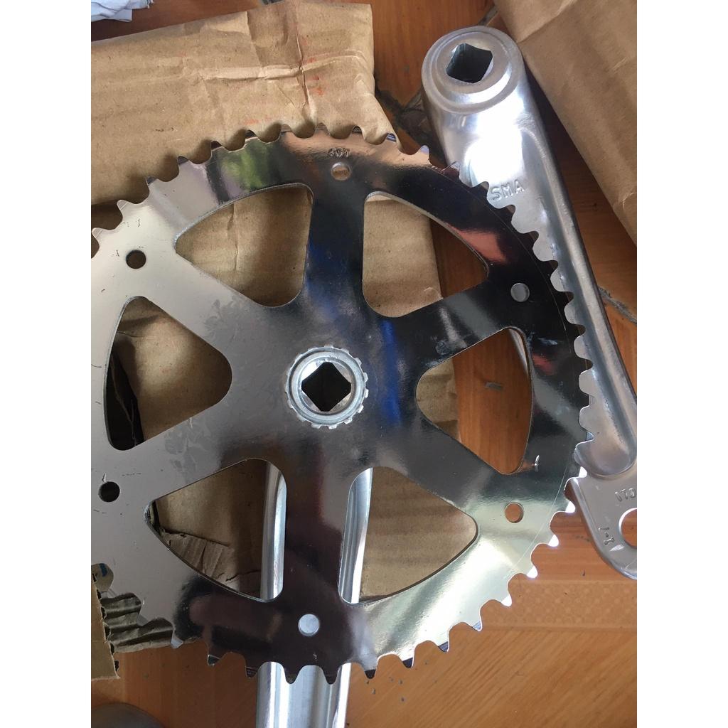 Bộ Đùi Dĩa 46 Răng ,Dài 170mm Chất Nhôm Cho Xe Đạp Fixed Gear