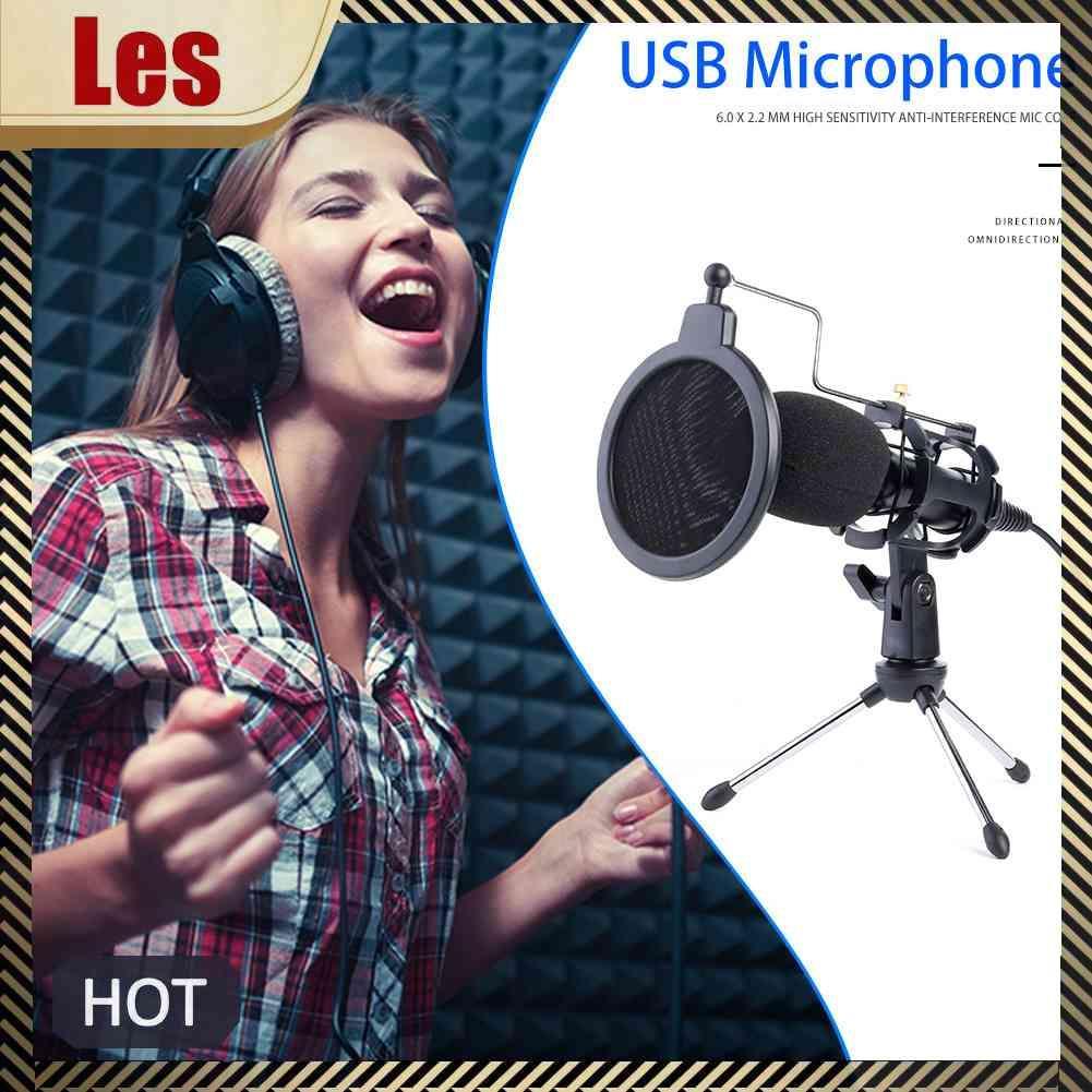 Micro Có Dây USB Kèm Giá Đỡ Cho PC