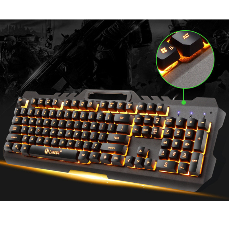 Bộ bạn phím giả cơ và chuột gaming có dây T21 Led