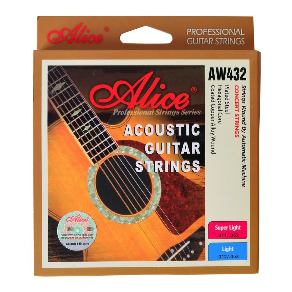 Bộ 6 dây đàn guitar acoustic Alice AW432 Bronze 85/15