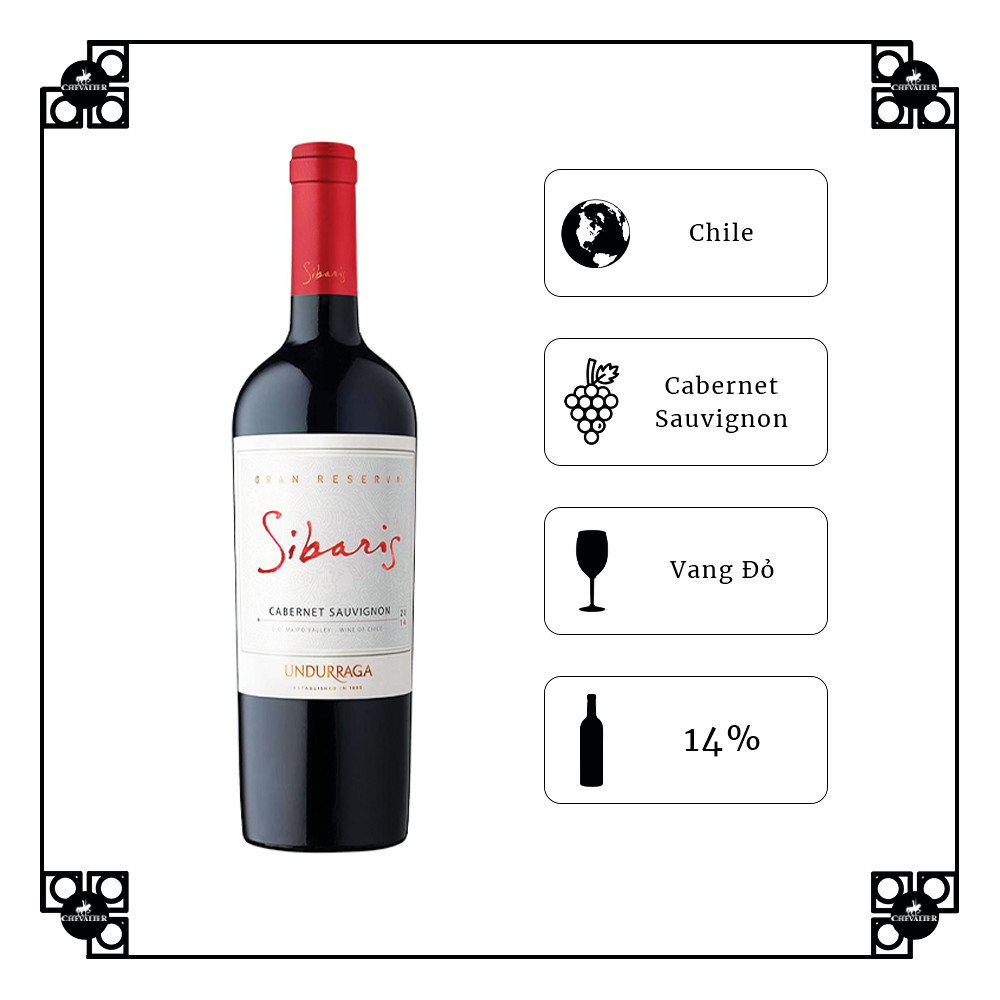 Rượu Vang Đỏ Undurraga Sibaris Gran Reserva Cabernet Sauvignon