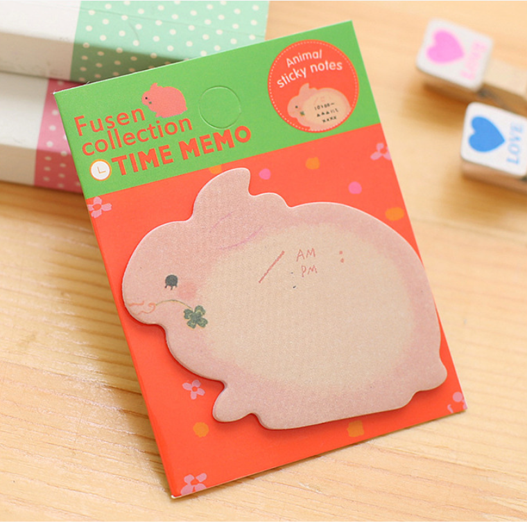 Giấy note con vật cute phong cách Hàn Quốc - Nhãn dán kế hoạch mini đẹp rẻ hữu ích