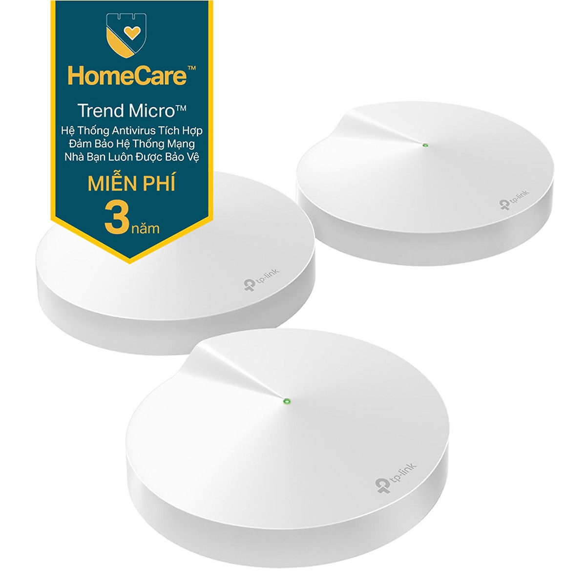 Bộ Phát Wifi Mesh TP-Link Deco M5 AC1300 (3 pack) - Hàng Chính Hãng