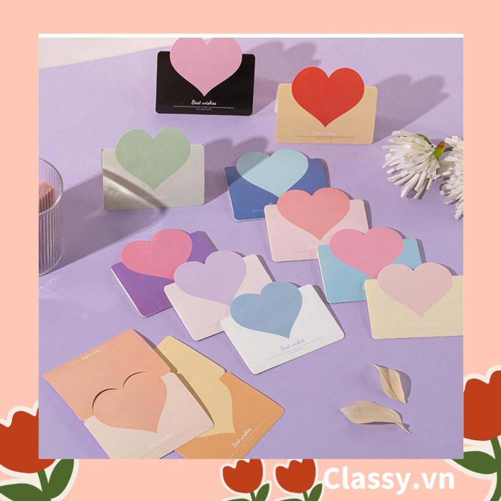 Thiệp dễ thương Classy chúc mừng 8-3, 20-11, Sinh Nhật, Lễ, Tình Yêu in hình trái tim Q1305