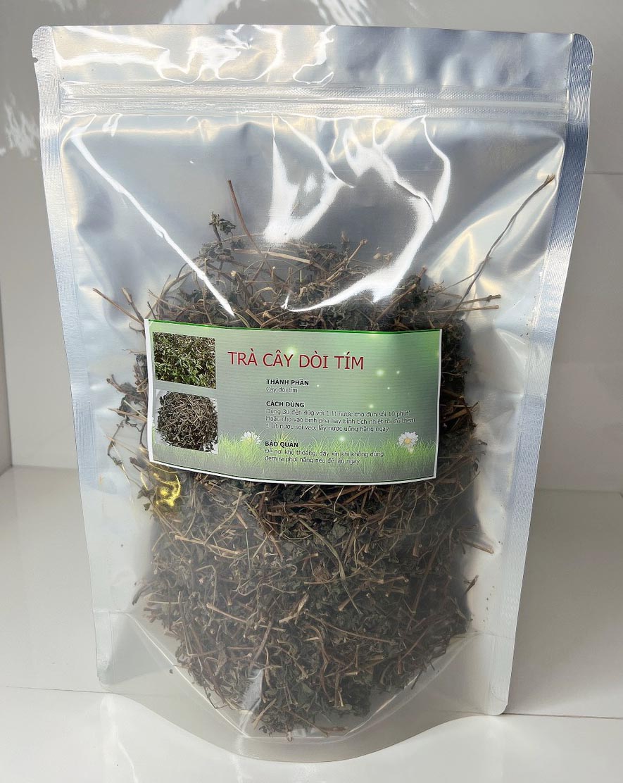 Cây dòi thân tím (Cây thuốc dòi - Cây bọ mắm - Cây dòi tím) - Sản phẩm khô làm trà - Gói 500gr
