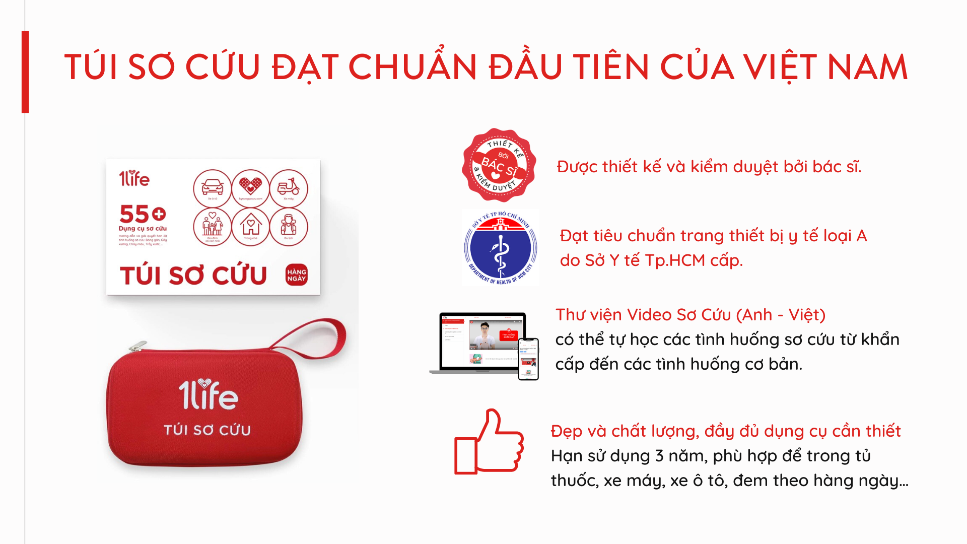 COMBO 2 TÚI SƠ CỨU HÀNG NGÀY - COMBO DAILY FIRST AID KIT