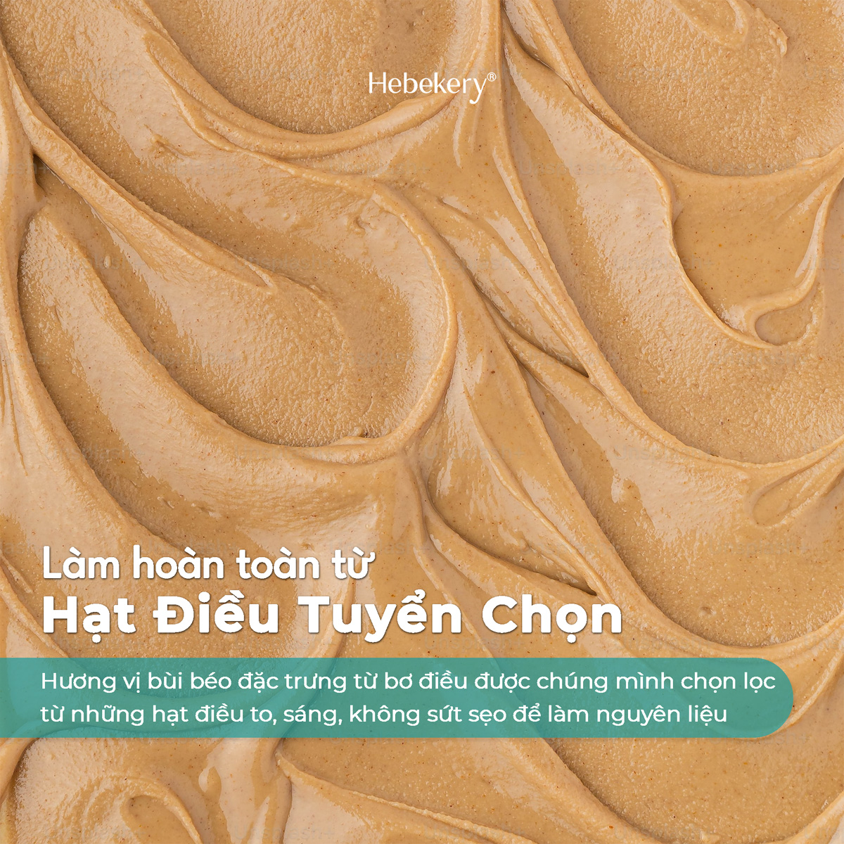 Bơ Hạt Điều Ăn Kiêng Nguyên Chất Tự Nhiên Không Đường By HeBe