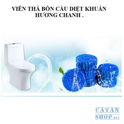 10 Viên thả tẩy bồn cầu hương chanh vệ sinh diệt khuẩn bồn cầu khử mùi hiệu quả hương thơm lâu dài GD544-KMChanh