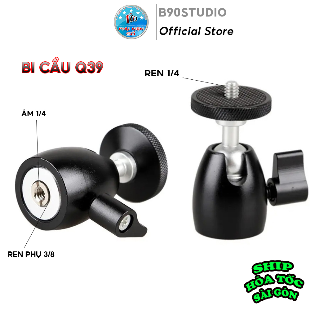 Đầu BI CẦU Ball Head Q39 quay 360 toàn cảnh  Gía Đỡ cho máy ảnh