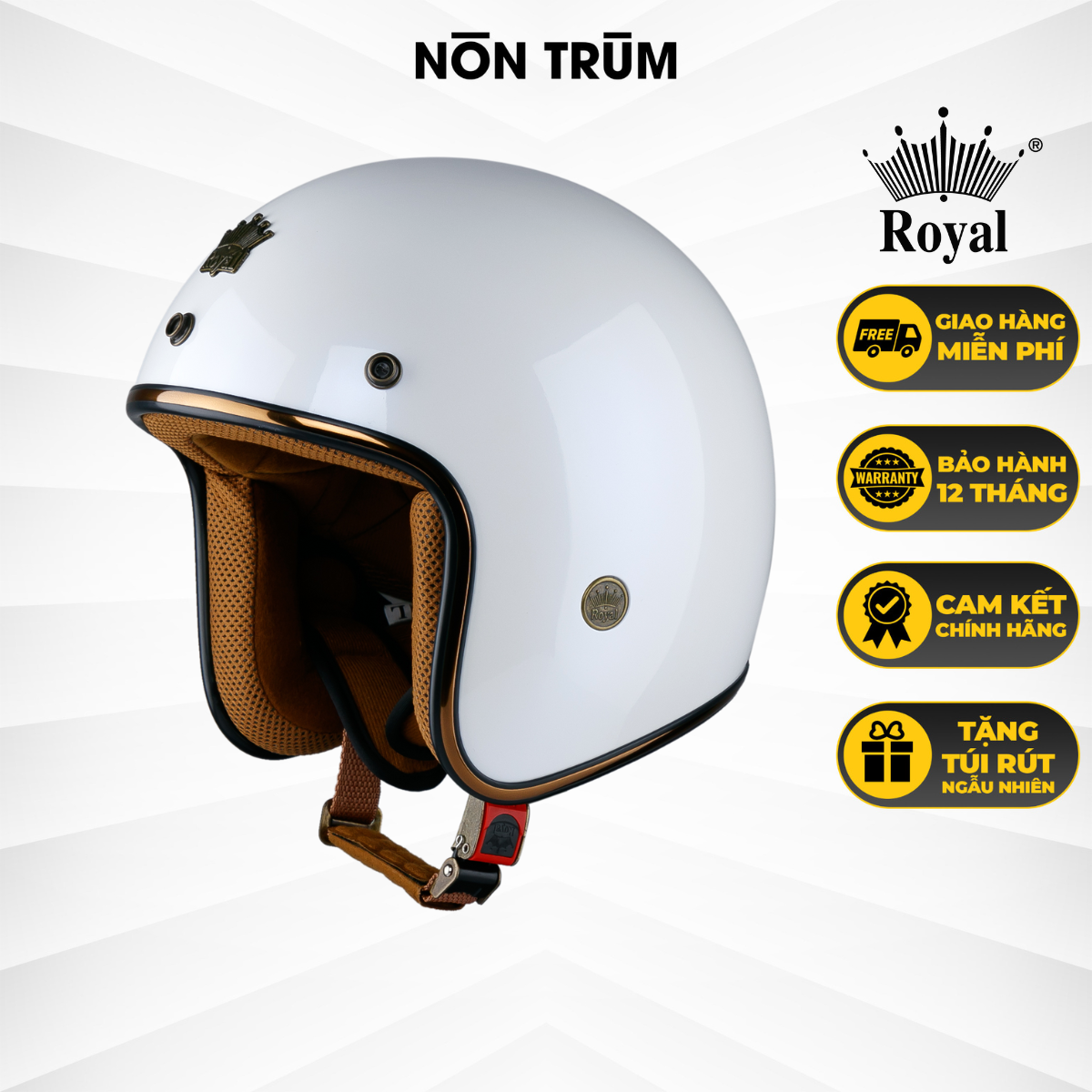 Nón bảo hiểm 3/4 Royal M20C