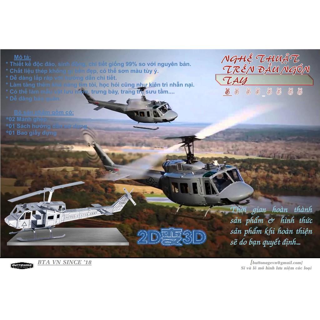 Mô Hình Lắp Ráp 3d Trực Thăng UH-1 HUEY