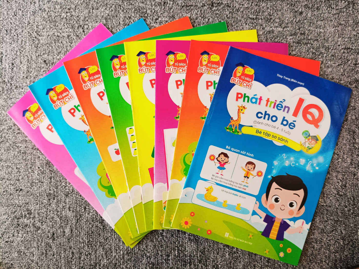 Sách Phát triển IQ cho bé dành cho trẻ từ 4 đến 5 tuổi (Bộ 8 cuốn)