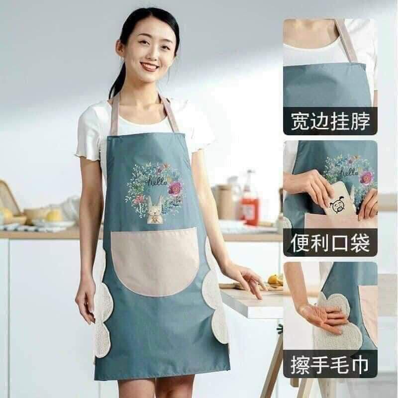 Tạp dề thỏ, tạp dề hoa thỏ đẹp dễ thương