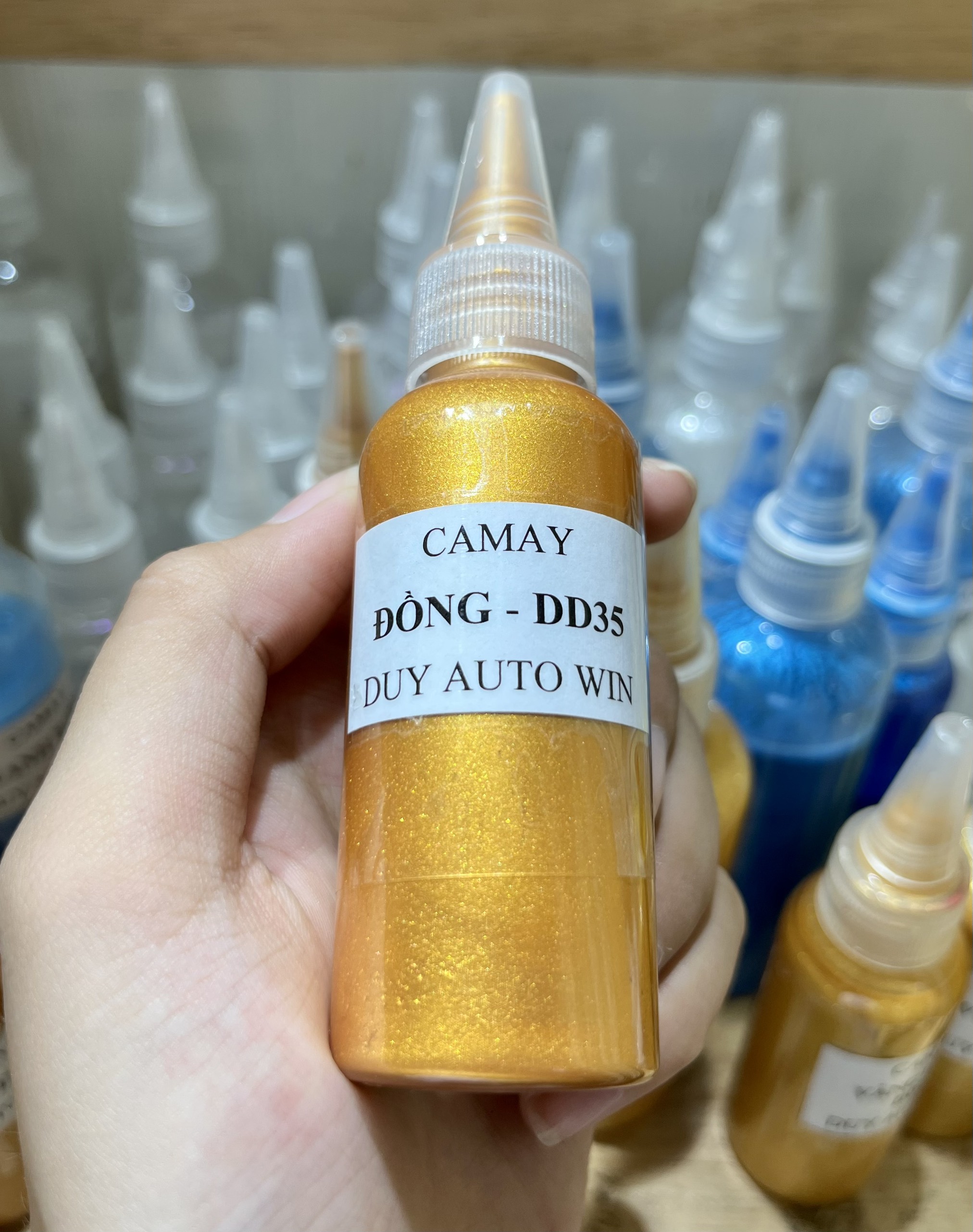 Camay đồng đóng chai 50g và 100g