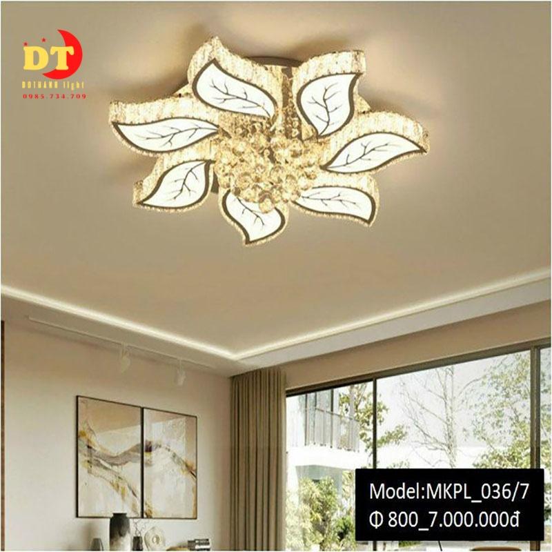 Đèn mâm ốp trần phòng khách bàn ăn căn hộ HTLQ pl