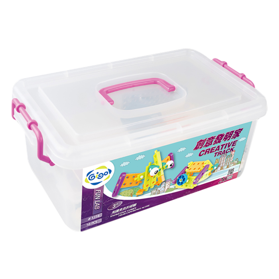 Đồ Chơi Dạy Học Gigo Toys Nhà Sáng Chế Thông Minh - Creative Trac 1274 (58 Mảnh Ghép)