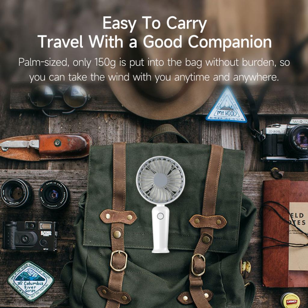 Xiaomi Youpin Coolish Quạt Mini Để Bàn Ba Tốc Độ Sạc Nhanh Cho Văn Phòng / Nhà / Mang Đi Du Lịch Hàng nhập khẩu