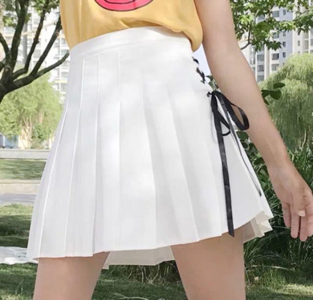 Chân váy tennis xỏ dây xinh