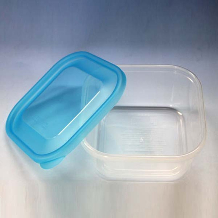 Bộ 2 set 2 hộp bằng nhựa PP cao cấp an toàn tuyệt đối, chịu nhiệt tốt (650ml - màu xanh) - Japan
