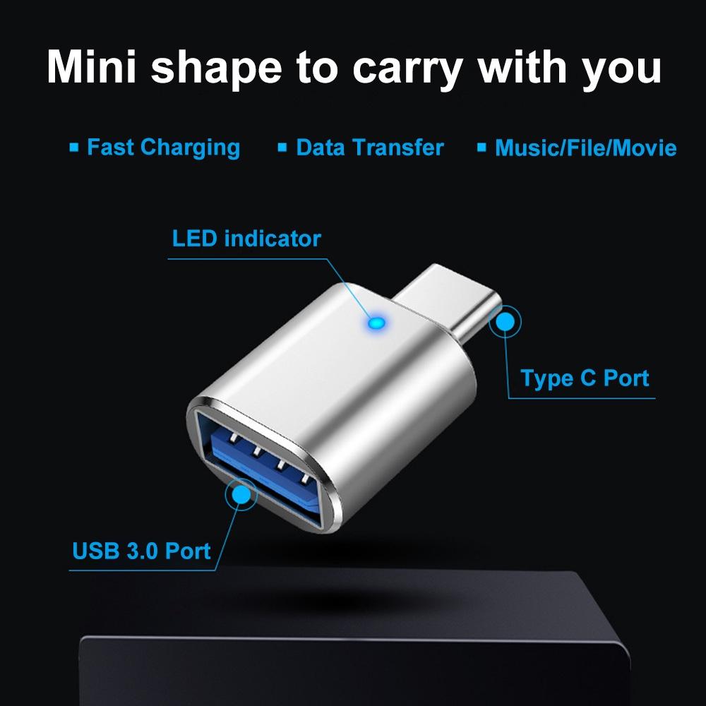 Đầu Chuyển Đổi USB 3.0 Type C Sang USB Chuyên Dụng Cho MacBook Xiaomi