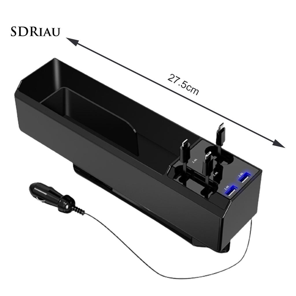 Set 2 Khay Đựng Đồ Đa Năng Gắn Khe Ghế Ngồi Xe Ô Tô