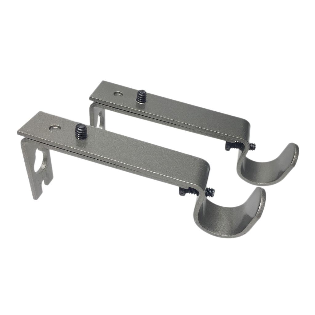 2 Miếng điều Chỉnh Kim Loại Rèm Cực Rod Tường Treo Móc
