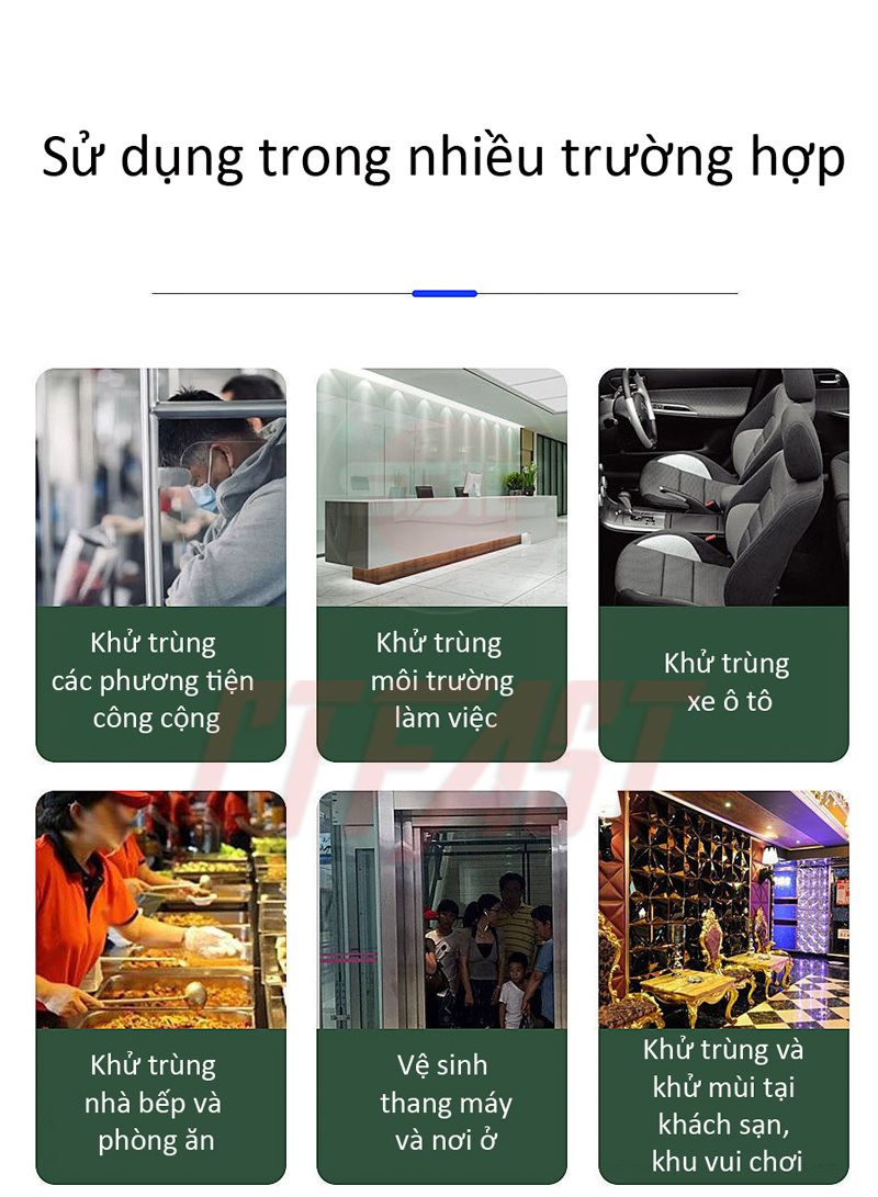 Thiết bị phun khử trùng nano cầm tay CTFAST - 05 : Máy phun khử trùng gia đình tích điện không dây kết hợp ánh sáng xanh an toàn, khử trùng, diệt khuẩn, đuổi muỗi