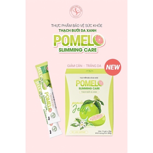 Thạch bưởi da xanh Pomelo Slimming care dành cho cả nam và nữ giảm c.ân 1 hộp 15 gói