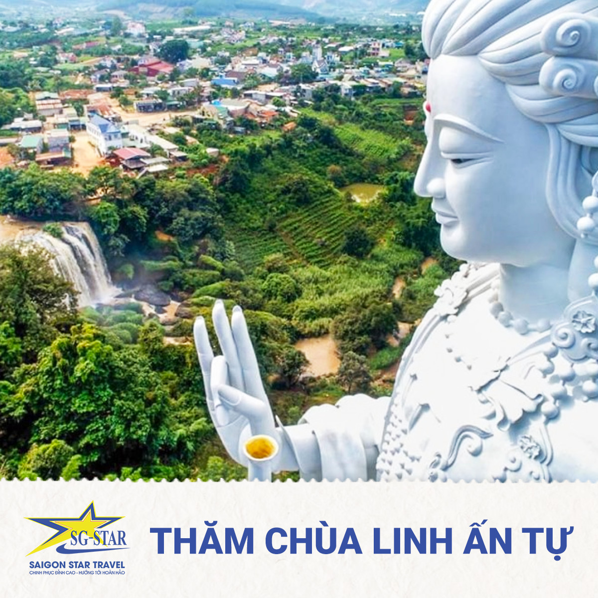 Tour Sài Gòn đi ĐÀ LẠT 3N3Đ - Lang Biang - Vườn Hoa Cẩm Tú Cầu - Nhà Thờ Domain De Marie - Vườn Dâu Tây - Giao Lưu Văn Hóa Cồng Chiêng