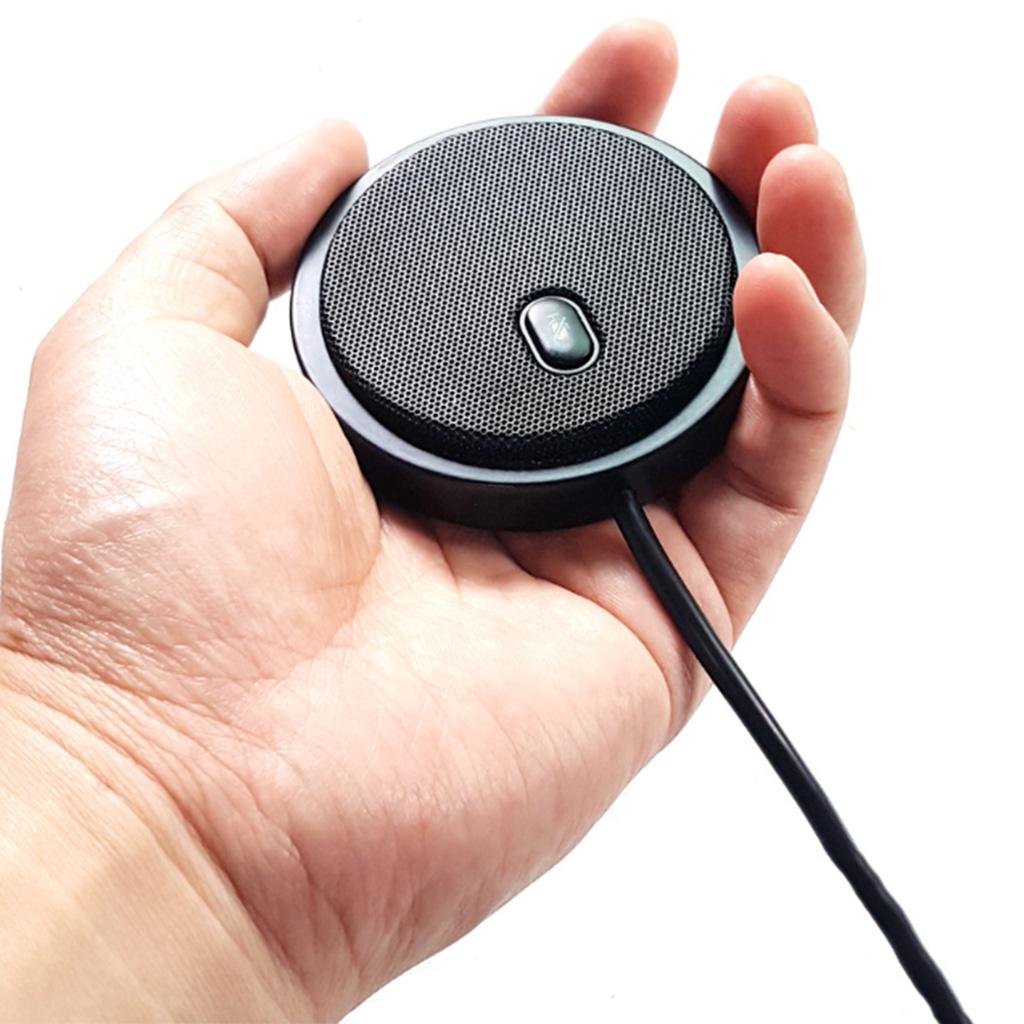 USB Microphone PC Laptop Stereo Omnidirectional Condenser for for Business Video Conference, Recording, Chat, Skype, Online Meeting, Gaming