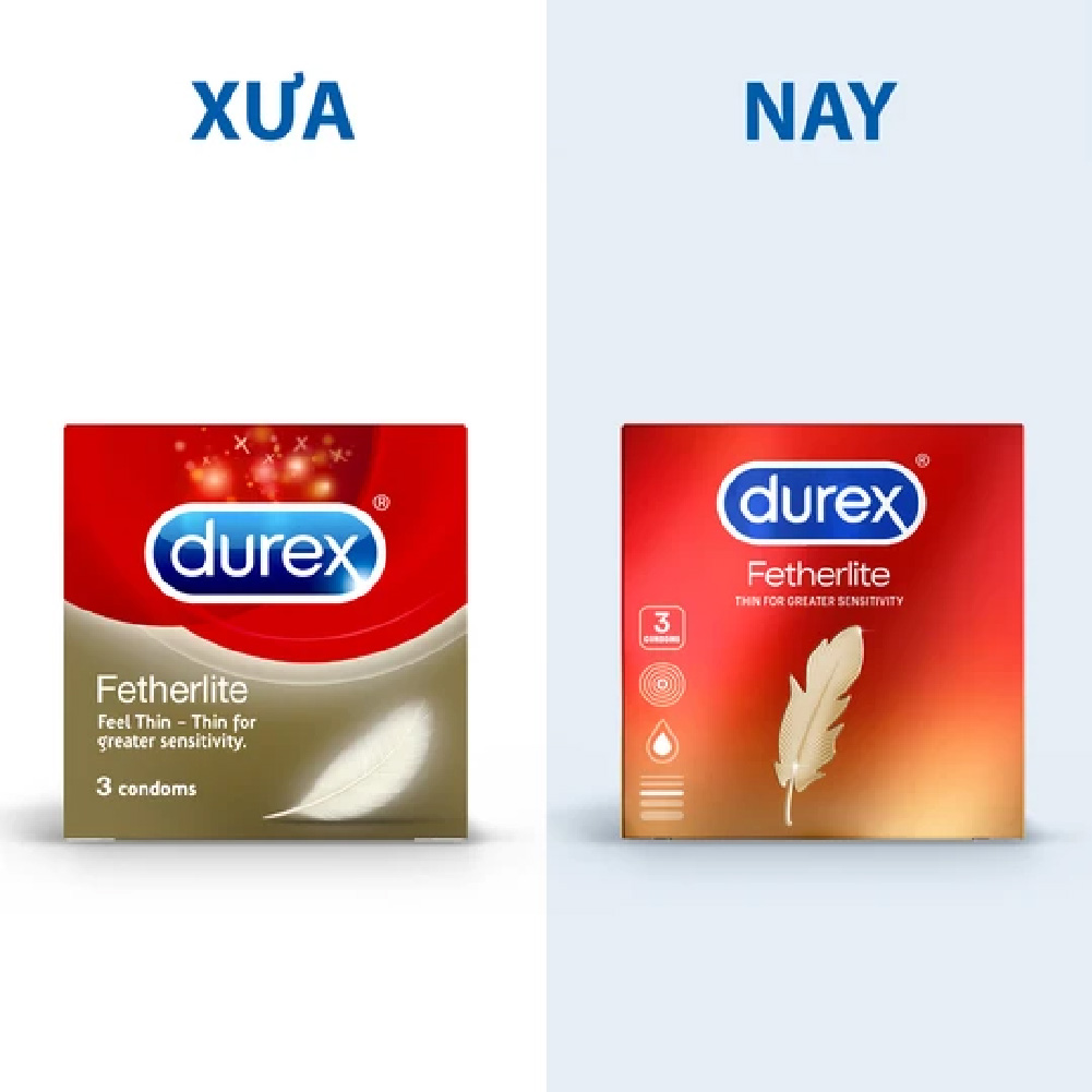 Combo Bao cao su Durex Fetherlite Hộp 12 Bao và Hộp 3 bao