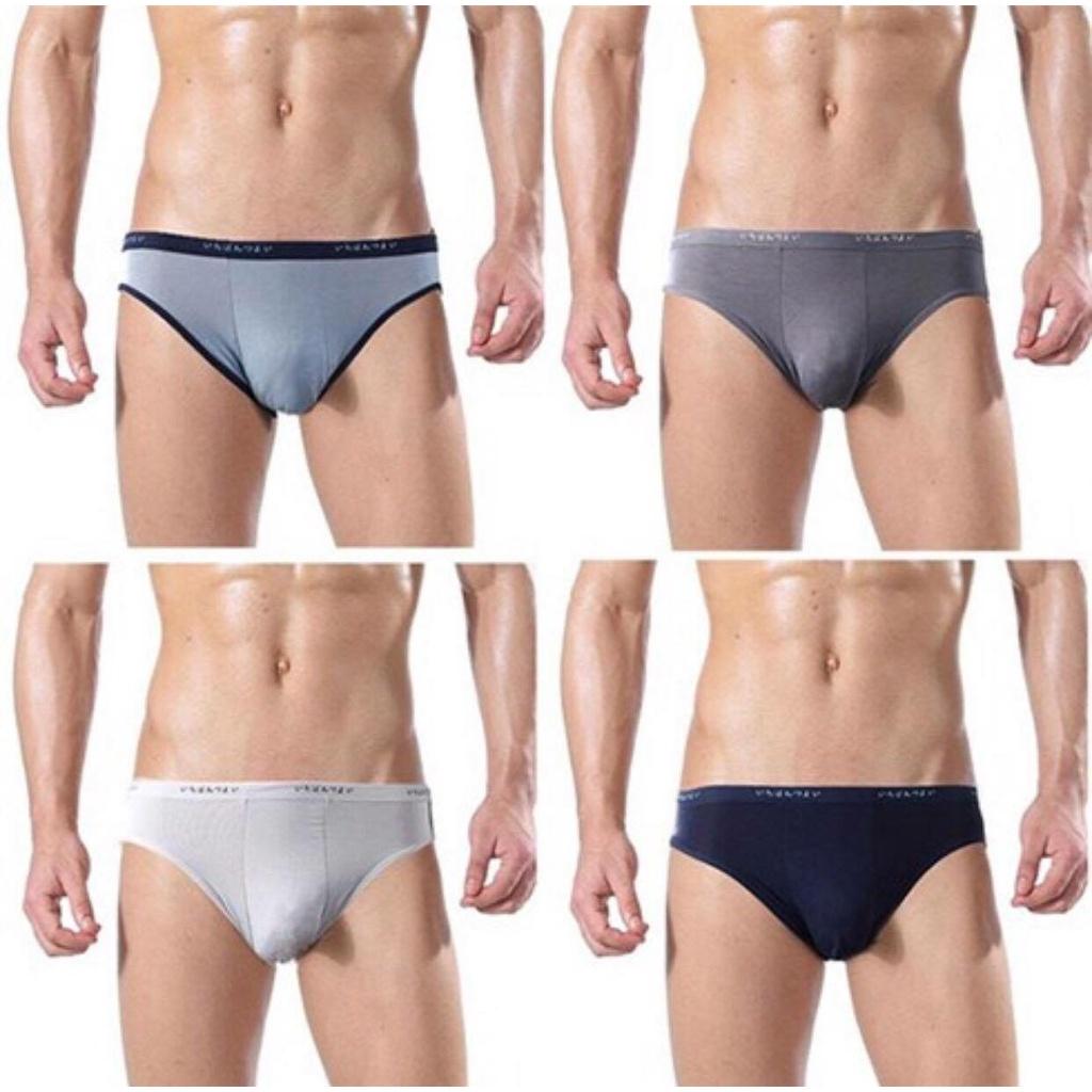 Set 2 Quần sịp tam giác Nhật, vải cotton mềm, mịn, mát, co giãn 4 chiều, thoải mái vận động từ 40-95kg, màu sắc nam tính