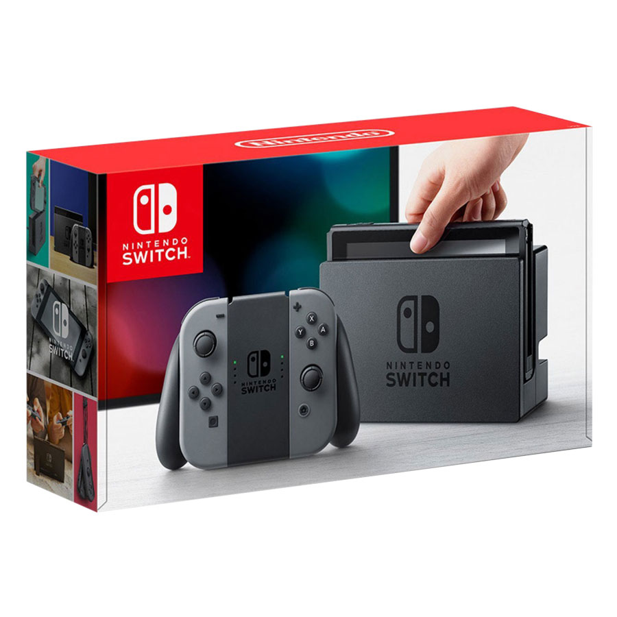 Máy Chơi Game Nintendo Switch Với Gray Joy-con (Xám) US Version - Hàng Nhập Khẩu