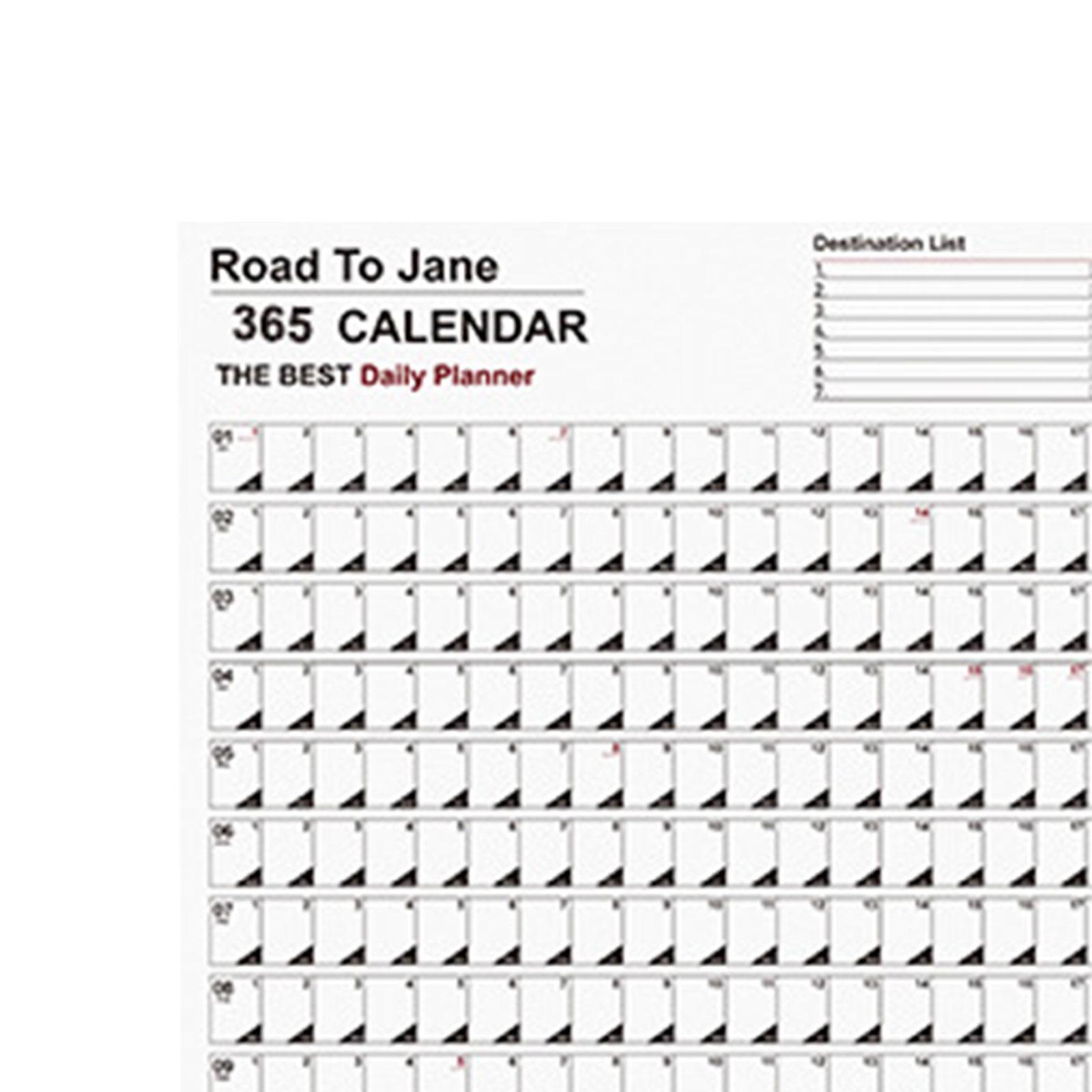 Hanging Yearly Calendar Planner Portable Planner for Important Dates Chores