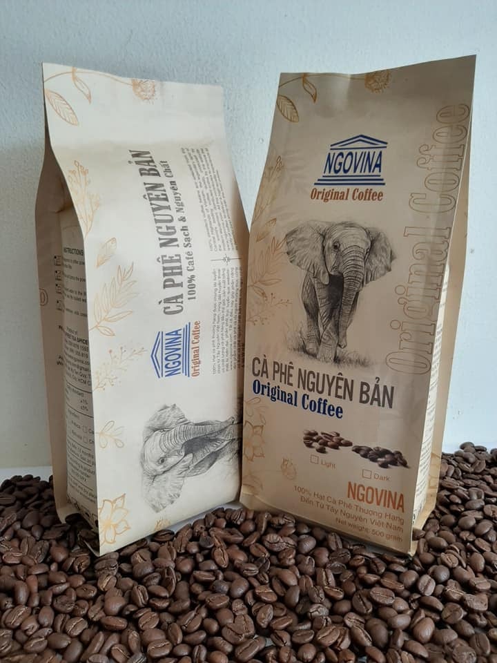 Cà Phê Ngovina - Nguyên Bản 1 – Daily Blend – 1Kg Hạt Rang Mộc