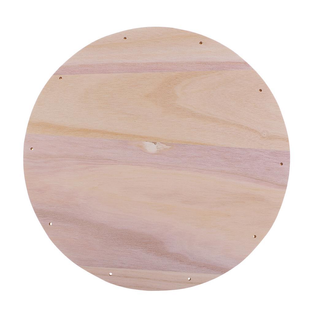 12" Wood Circle Cutouts Unfinished Blank Round Wood Cutouts Plaque DIY Craft
